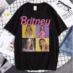 2021 Couple T Shirt  Hot Sale Britney Spears Beautiful Photo Cartoon Summer Cotton Tops Ulzzang Fashion Tees Style Trip T-shirts