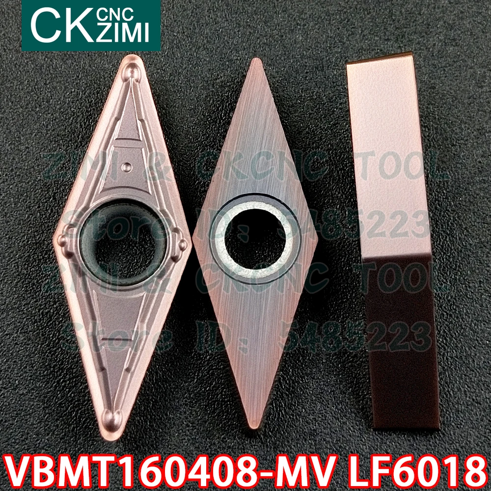 VBMT160408-MV LF6018 VBMT 160408 MV LF6018 Carbide Dạng Bên Ngoài Biến Lắp Dụng Cụ Kim Loại CNC Tiện Dụng Cụ Cho Thép Không Gỉ