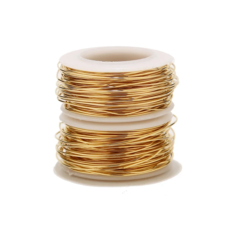 10meters/roll Gold Stainless Steel Wire 1mm Beading Rope Cord Fishing Thread String For DIY Necklaces Bracelets Jewelry Making