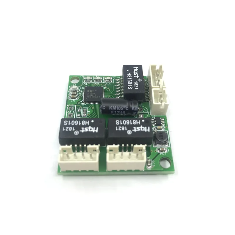 อุตสาหกรรมเกรดอุณหภูมิสามพอร์ต Mini Mini3พอร์ต10/100Mbps แรงดันไฟฟ้ากว้าง Micro Line Low Power เครือข่ายโมดูลสวิทช์
