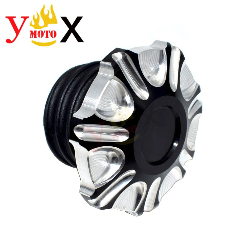 CNC Fuel Gas Petrol Tank Cap Cover Lid  For Harley Sportster 1200 XLH1200 Custom Tri Glide FLHX FLHTCUTG Street Bob FXBB Dyna