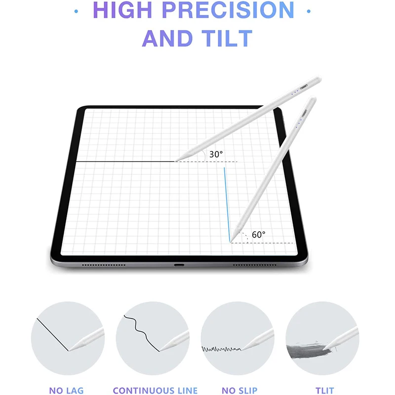 For iPad Pencil for Stylus Pen iPad Pro 11 12.9 2021 2020 2018 10.2 7th 8th 9th Generation for ipad mini 6 Air 3 4 Palm Rejectio image 4