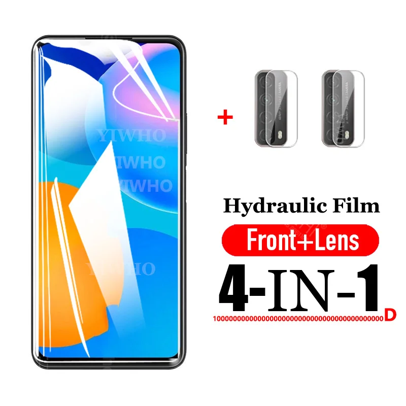 

1000D For Huawei P Smart 2021 Screen Protector Hydraulic Protective Tempered soft Glass camera lens Film For Huawei PSmart 2021