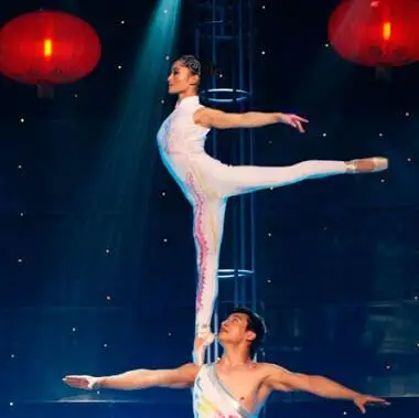 Chinese Acrobatics Circus Performance Women Jumpsuit Summer Stage Tight