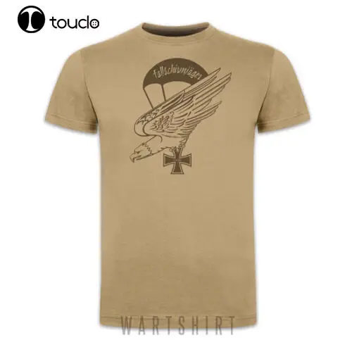 Fallschirmjäger T-Shirt Fj Adler Kampf Um Kreta Eisern Kreuz Wk2 Wartshirt Männer Lastest 2019 Einfache Stil Design Männer T-Shirt