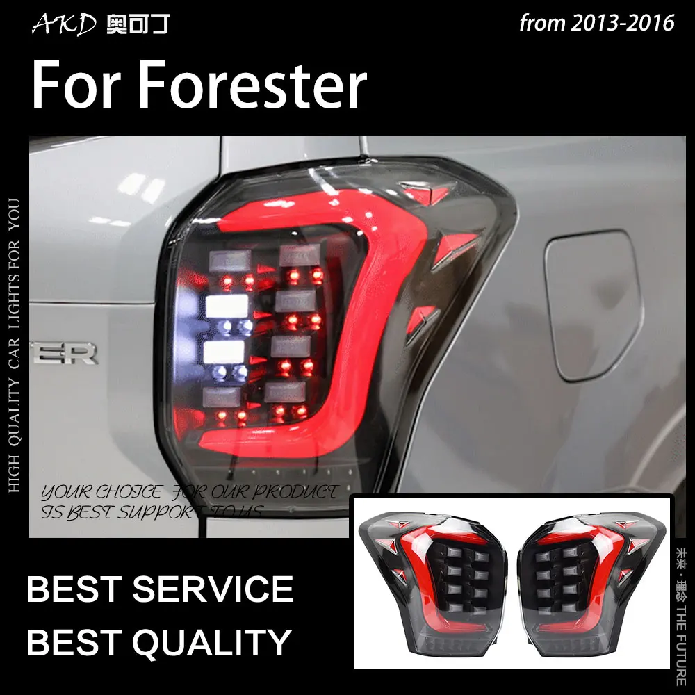 Car Styling for Forester Tail Lights 2013-2016 Forester Tail Lamp LED Tail Light DRL Dynamic Signal auto Accessories