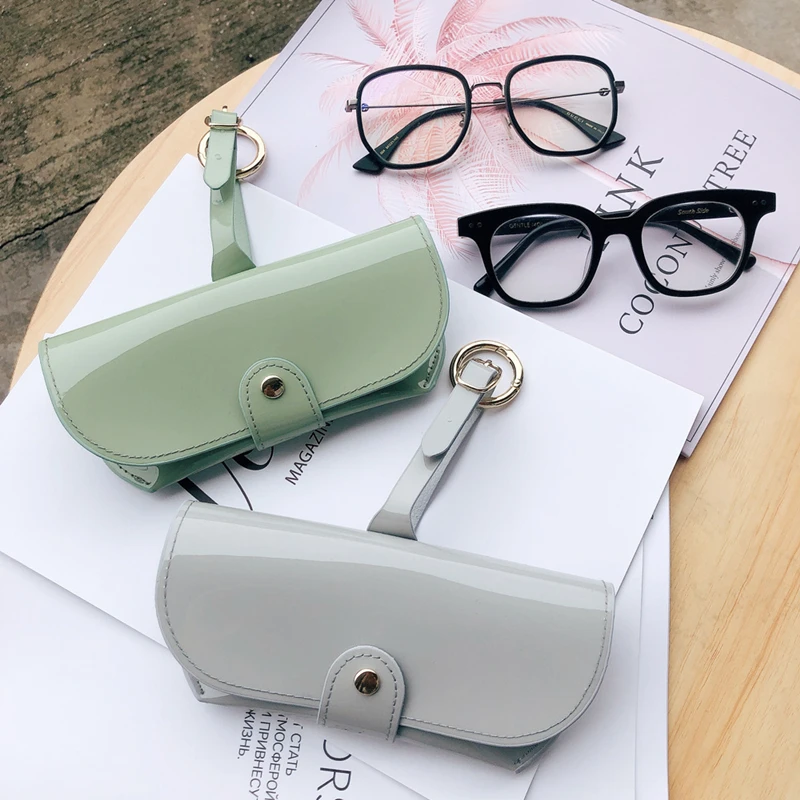 New Hot Fashion Jelly Bright solid Color Eyewear Case Protective Cover Women Sunglasses Case Box Reading Eyeglasses Glasses Bag