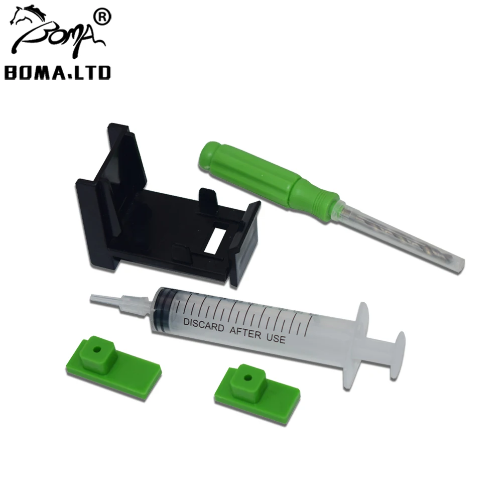 bomaltd-зажим-для-картриджа-с-чернилами-резиновые-подушечки-набор-инструментов-для-шприцев-зажим-для-hp-74-75-350-351-348-140-141-148-21-22-58-54-57-703