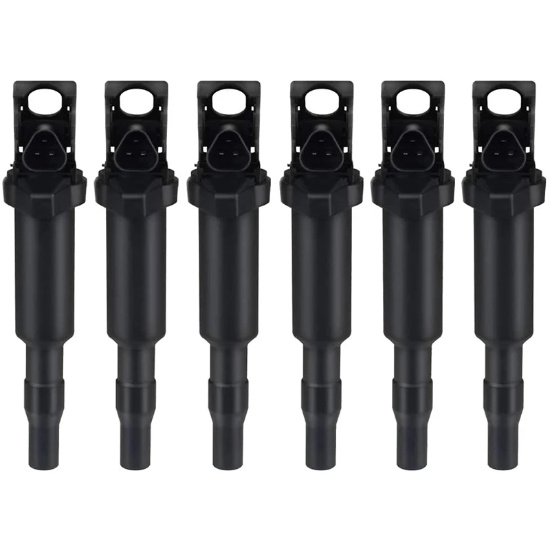 

12137594937 Ignition Coil Kit Set of 6 for BMW 128i 328i 535i 550i 750i X5 X6 UF592 UF-592 Car Accessories