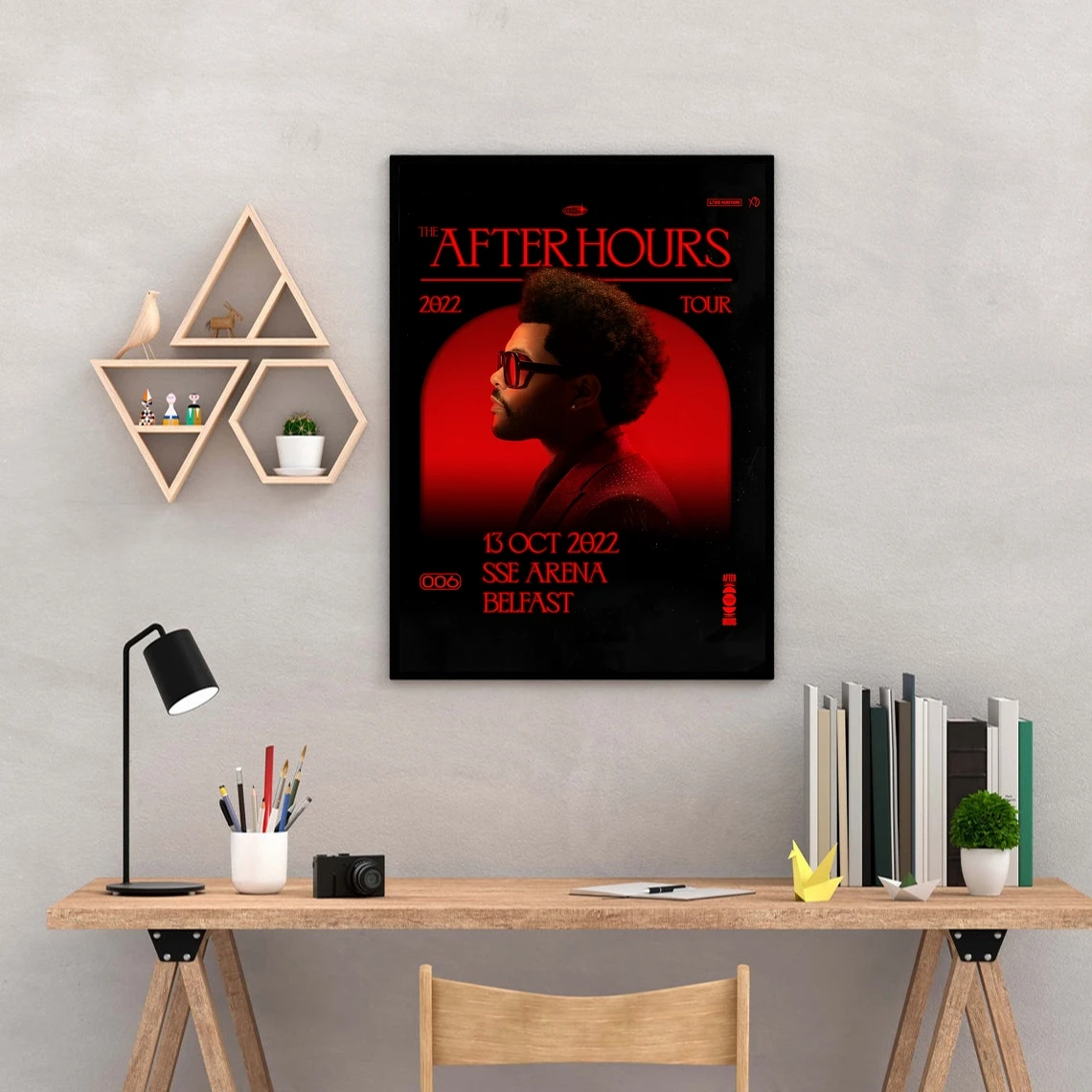 The Weeknd Pop Music Singer Poster Music Star Poster Canvas Art Print Home Decoration Wall Painting ( No Frame )