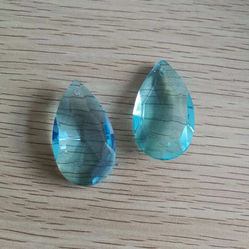 2 pezzi prisma di cristallo parti vari colori 50mm classe Teardrop Pendan decorazioni di nozze lampadario