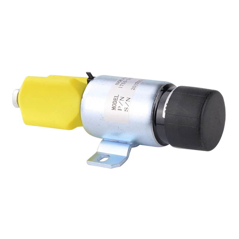 24V Diesel Fuel Cut Off Solenoid 1751-2467UIBIS5A Compatible With Cummins Engine S6K E200B E320 HD700-5 6D31 6D14 SPA 90902NI