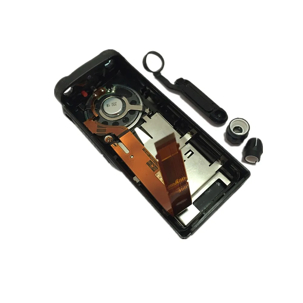 Black Front Shell Housing Case Cover Flex Cable Horn Volume Channel Knob Repair For Motorola GP328 GP340 HT750 PRO5150 Radio