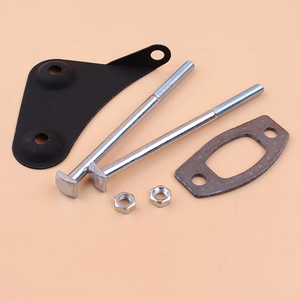 Muffler Screw Bolt Bracket Gasket Repair Kit Fit Husqvarna 50 51 55 Rancher Gas Chainsaw Spare Parts бензопила