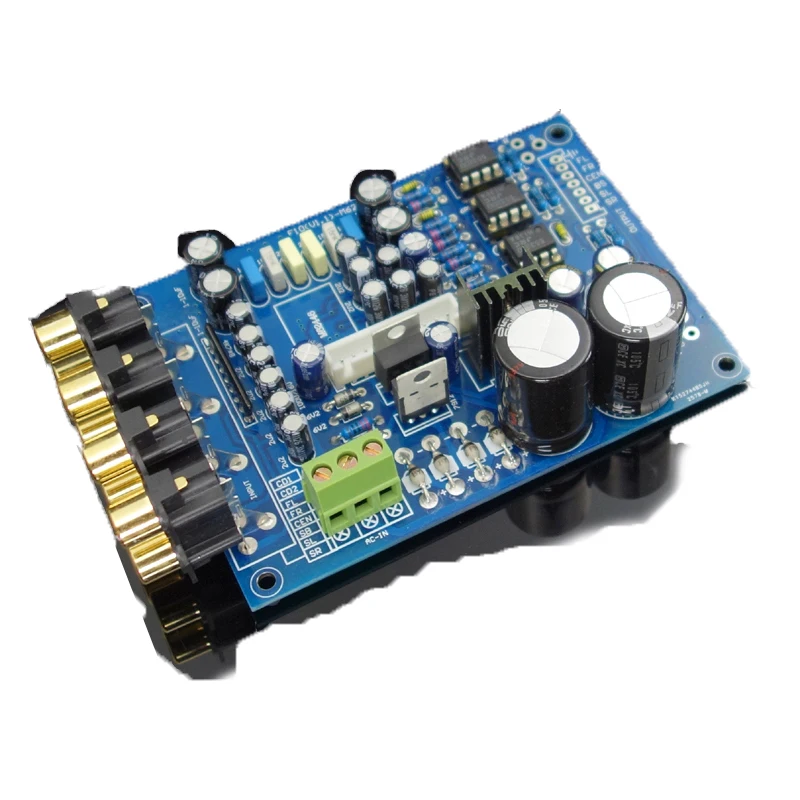 NE5532 JRC4556 F10 M62446 Digital Preamp-board 6-Channel Full Remote Digital PreAmplifier Board with Treble and Bass Adjustment