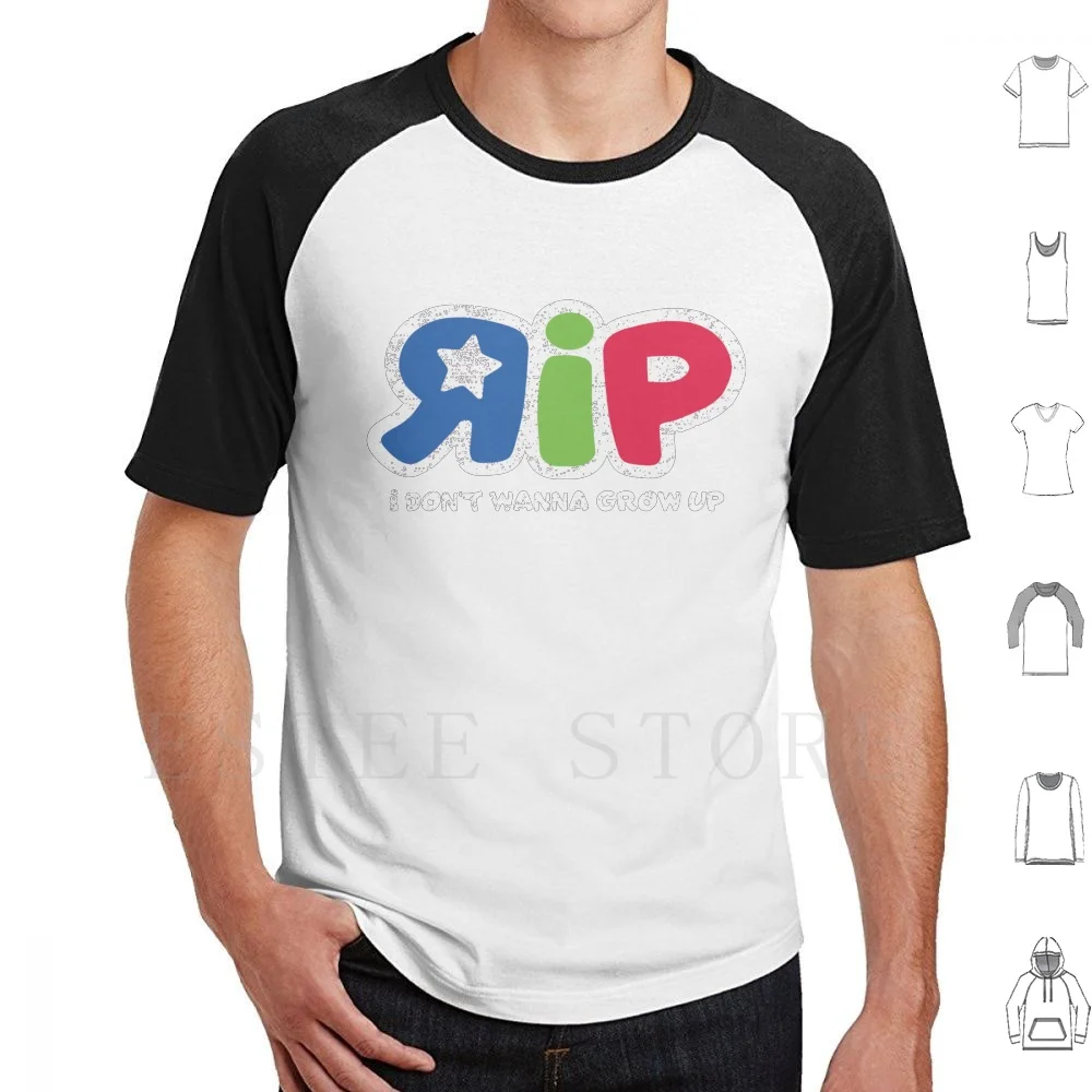 I Don't Wanna Grow Up Rip T Shirt Cotton Men DIY Print Toysrus Toys R Us Toys I Dont Wanna Grow Up Toy Store Rip Retail Kid