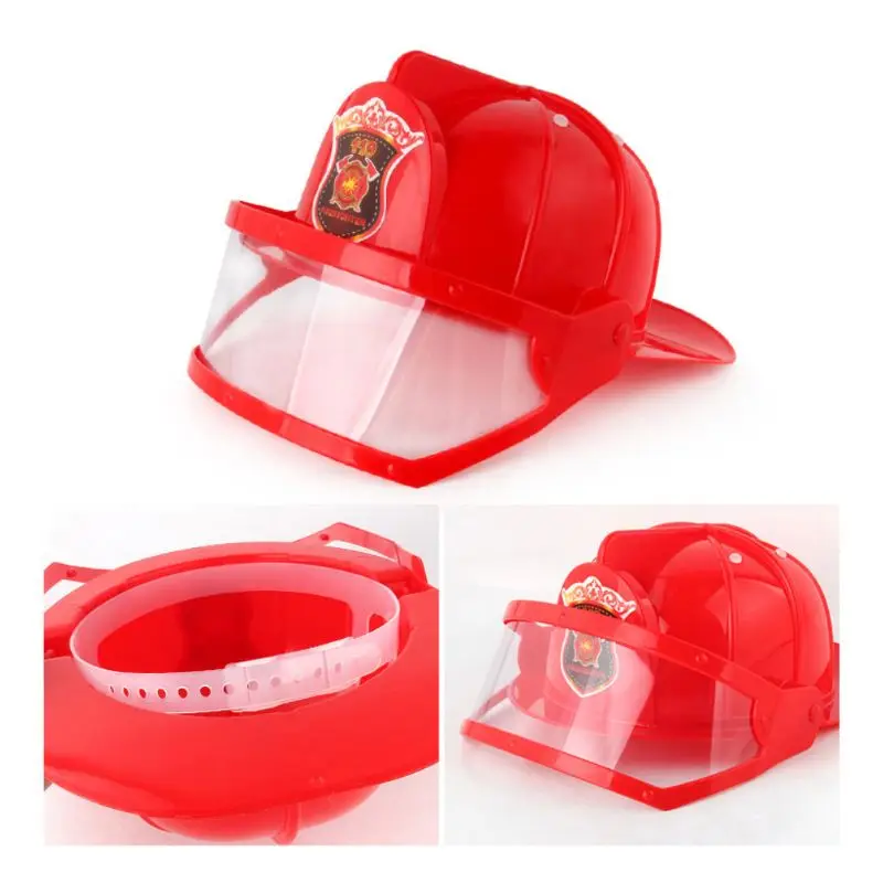 

Kids Role Playing Firefighter Hats Toys Party Boys Fancy Dress Accessories Fireman Helmets for Children Pretend Play Game Props