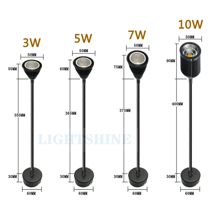 Faretti per tubi flessibili a Led illuminazione per pareti di fondo per macchine utensili a palo lungo 110 v230vac