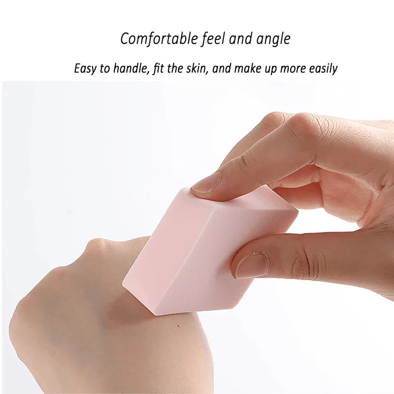 

8pcs Face Triangle Makeup Puff Square Non-Latex Blending Foundation Cosmetic Powder Puff Beauty Sponge Tool Make-Up for Women