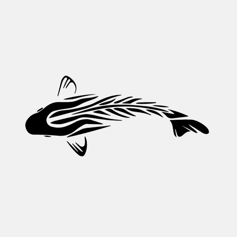 

Fuzhen Boutique Decals Exterior Accessories Interesting Car Sticker Tribal Carp Vinyl Fishing Motorcycle Window Decal