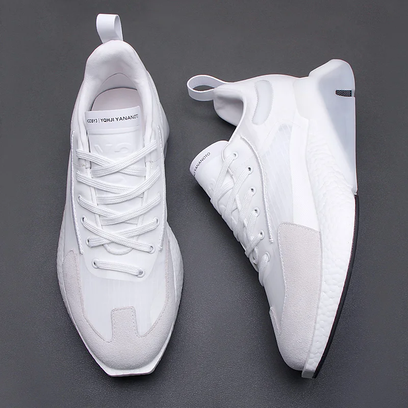 Men\'s sneaker 2024 summer new breathable casual shoes soft soles comfortable board shoes fashion lace-up running shoes