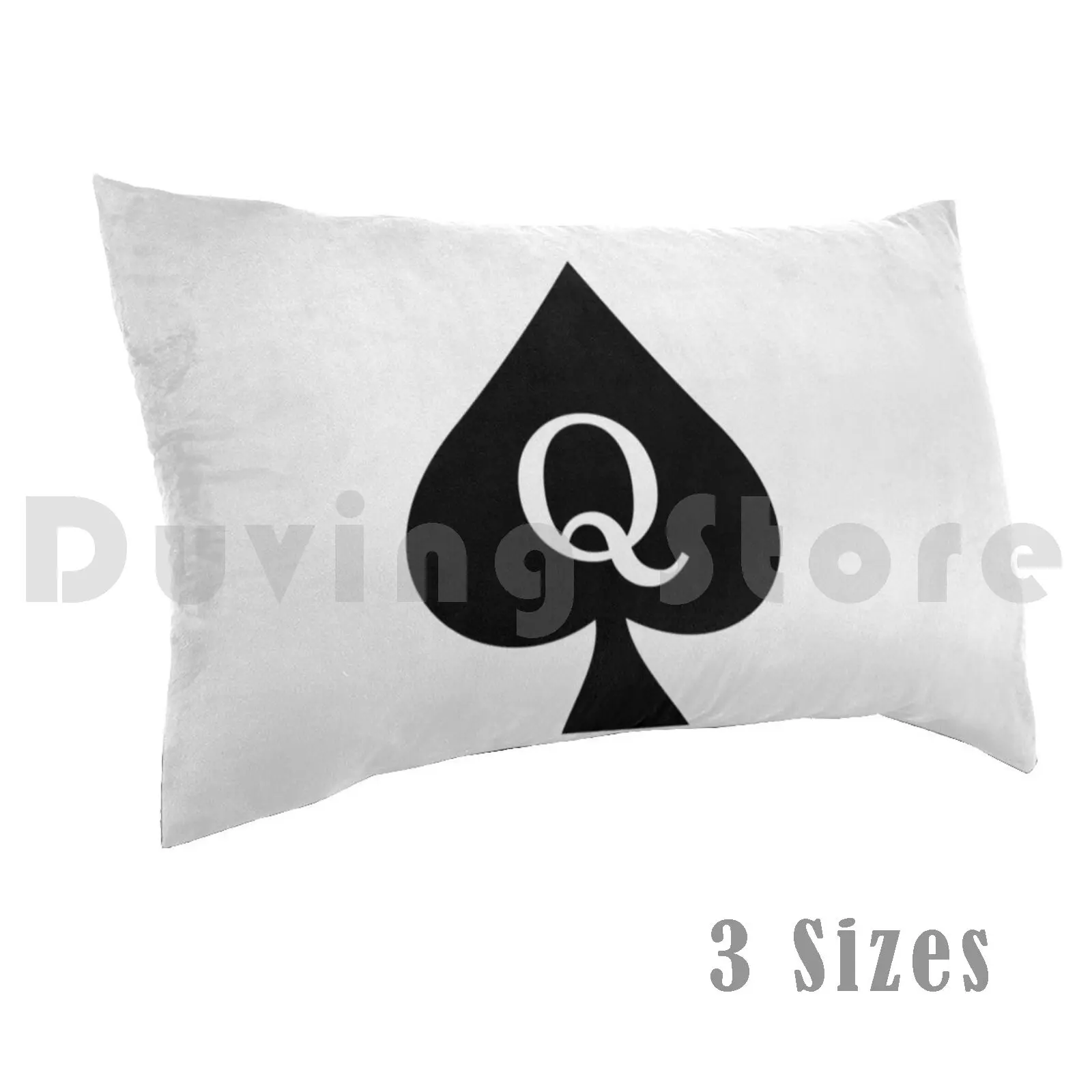 Queen Of Spades ( White ) Pillow Case Printed 50x75 Cuckold Hotwife Cuck Queen Of Spades Cuckqueen Swinger