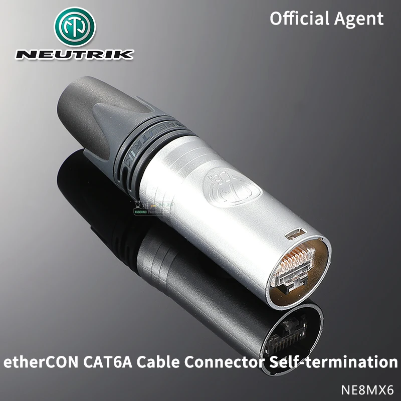 

Neutrik etherCON CAT6A RJ45 Plug Cable Connector Self-termination NE8MX6 Fits 7 mm - 9.5 mm AWG24/1 - AWG22/1,AWG24/7 - AWG22/7