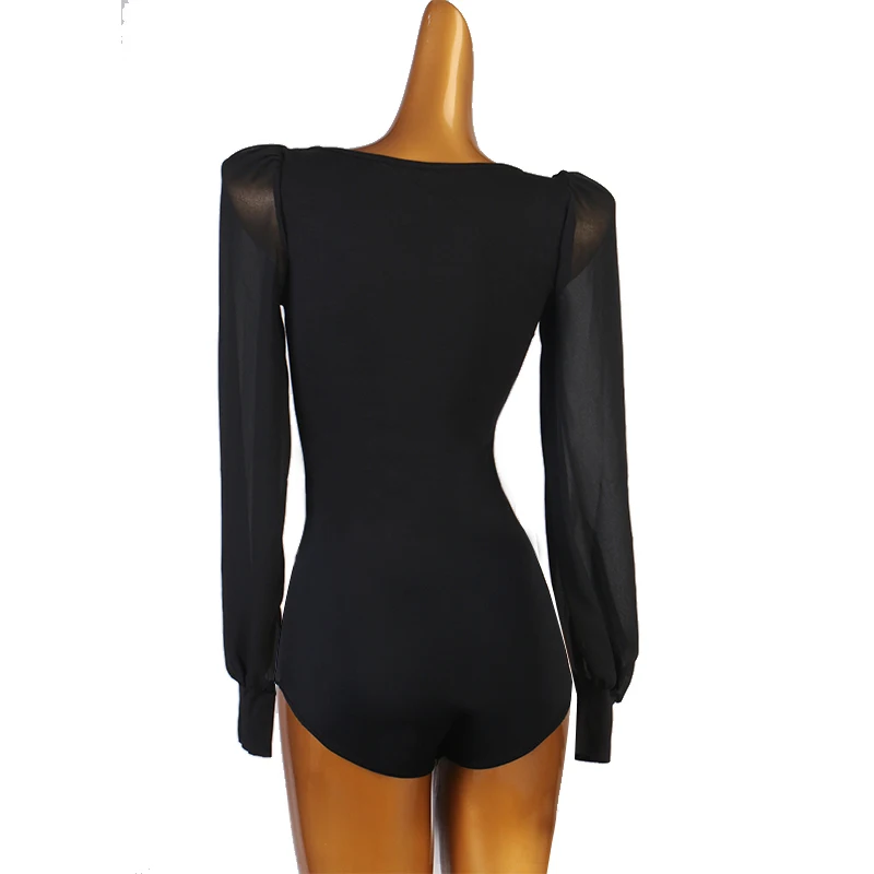Ropa de baile Ropa de baile Top de baile latino para vestidos de competición de baile de salón vestidos de vals leotardo traje de Flamenco estándar 1065