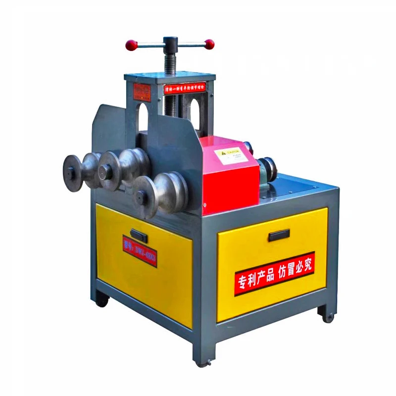 63*3 Heavy duty electric pipe bender hydraulic stainless steel square pipe greenhouse pipe bender copper pipe bender roll bender
