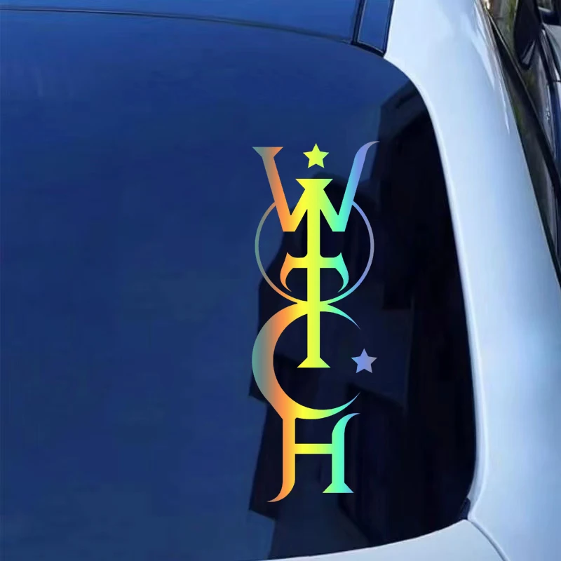 Witch Die-Cut Vinyl Decal Car Sticker Waterproof Auto Decors on Car Body Bumper Rear Window Laptop choose size #S60278