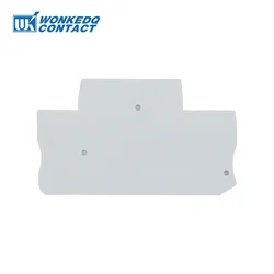 1Pc D-PTTB2.5 Barrier Plate PTTB2.5 2 Level Wire Electrical Connector Din Rail Terminal Block Accessories End Cover D-PTTB 2.5