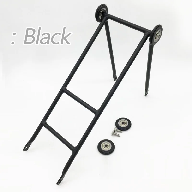 For Brompton Rear Racks Folding Bike Easywheel Cargo Racks Modified Using Shelves Can Push Bike Rack