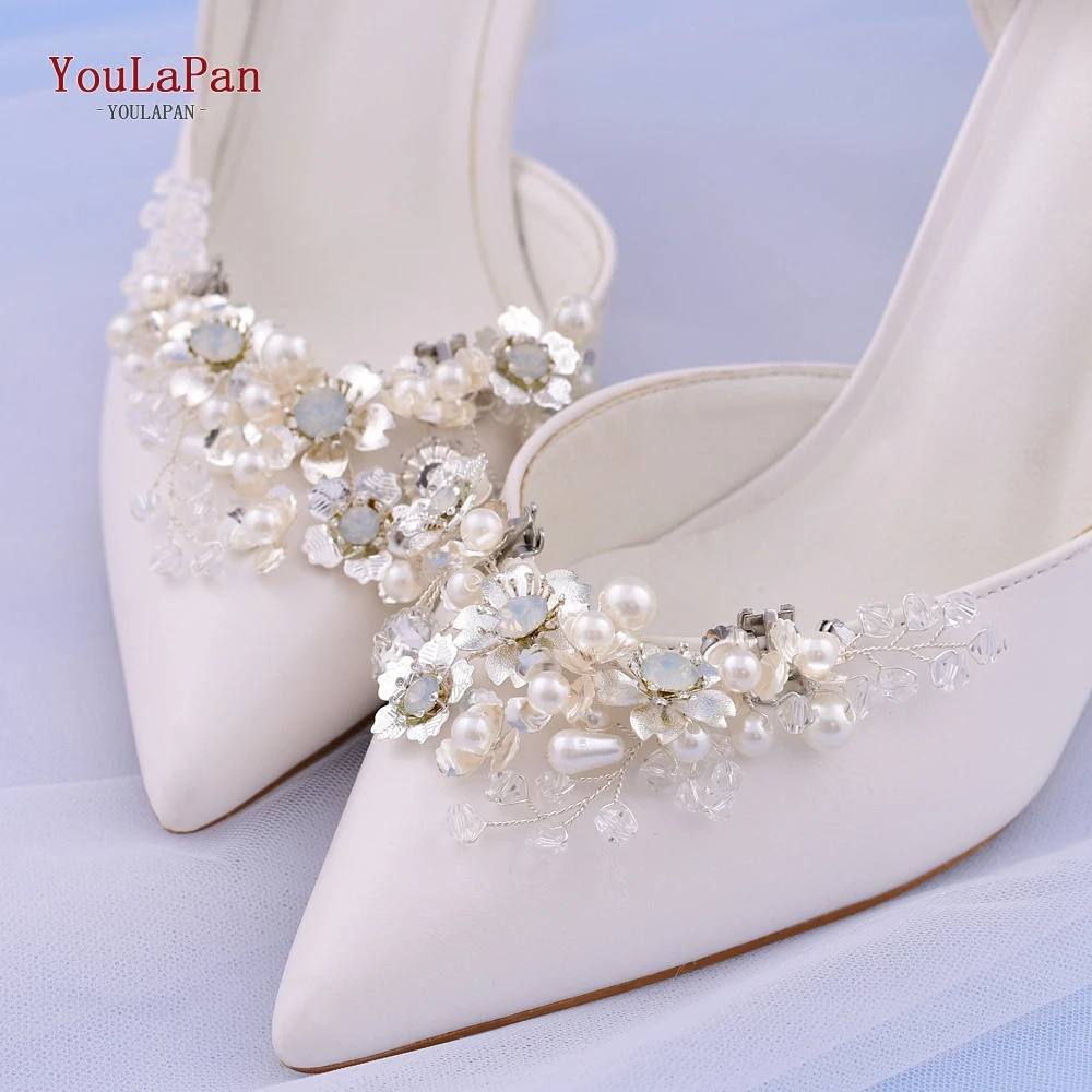 TOPQUEEN X22 2pcs Fashion Shoe Clip DIY Rhinestone Decoration Women High Heels Dress Shoes Accessories Wedding Fashion Buckle