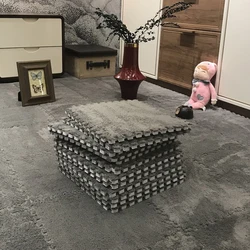 10pcs DIY Nordic Velvet Floor Mat Carpet Bedroom Shaggy Carpets Living Room Soft Floor Area Rug Children Kid Patchwork Plush Mat