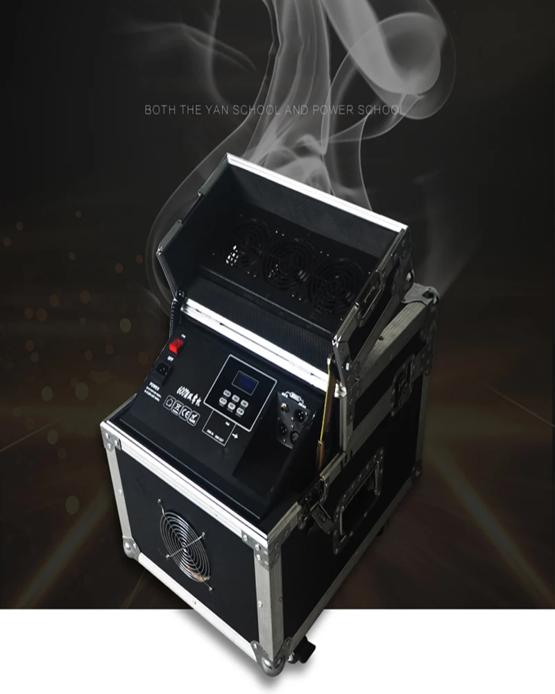 Easy Use 600W Professional Haze Machine Dual Hazer Machine Fog Smoke Machine DMX512 With Flight Case Stage Machine Effect