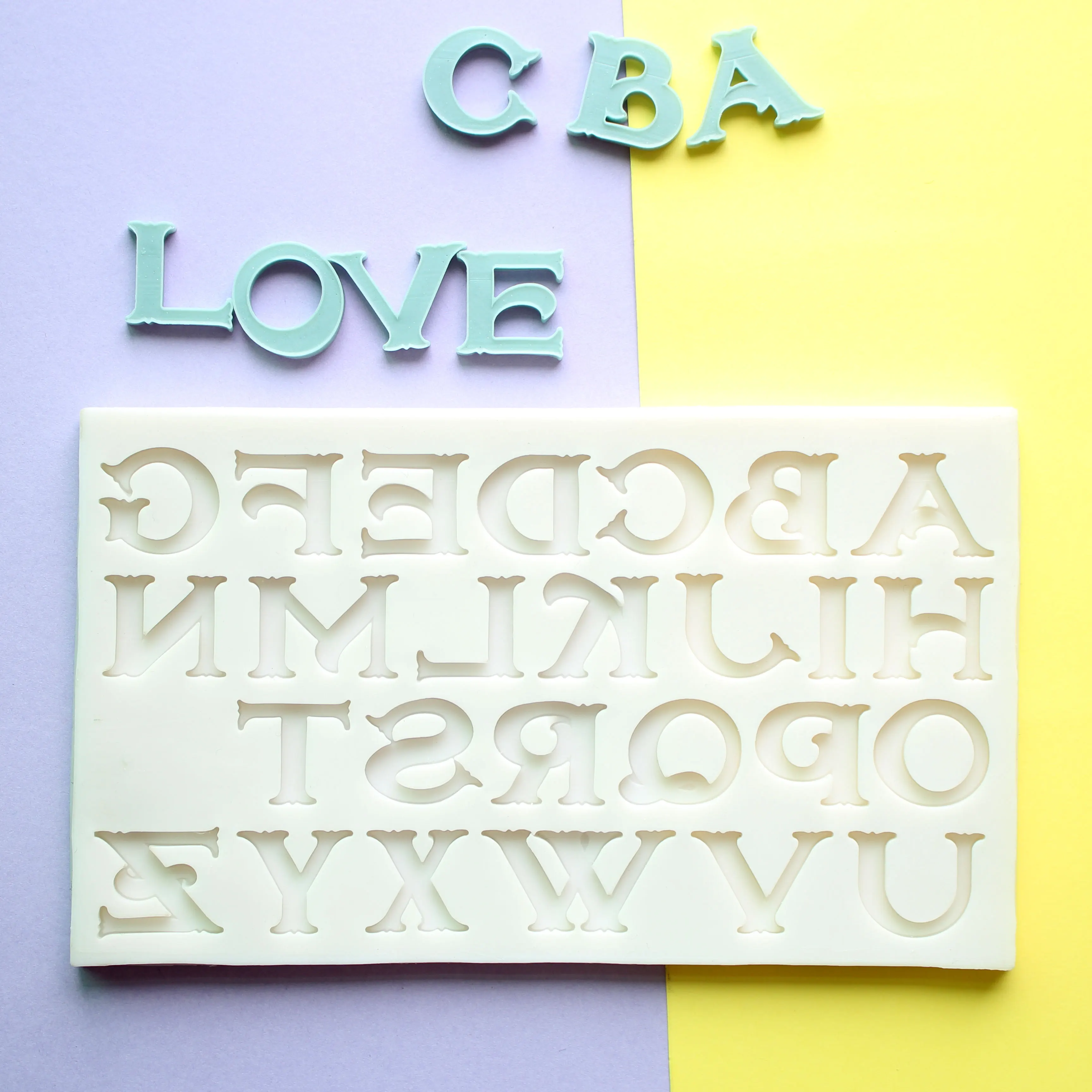 Letters Silicone Mold Fondant Mould Cake Decorating Tools Chocolate Gumpaste Molds, Sugarcraft, Kitchen Gadget