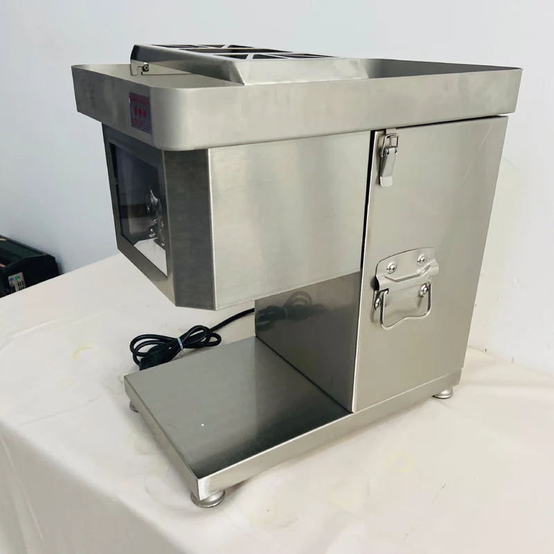 Stainless Steel Meat Slicer Fully Automatic Desktop Cutting Grinder Machine Meat Slicer Meat Cutter Dicing Machine 1500W 220V view 4