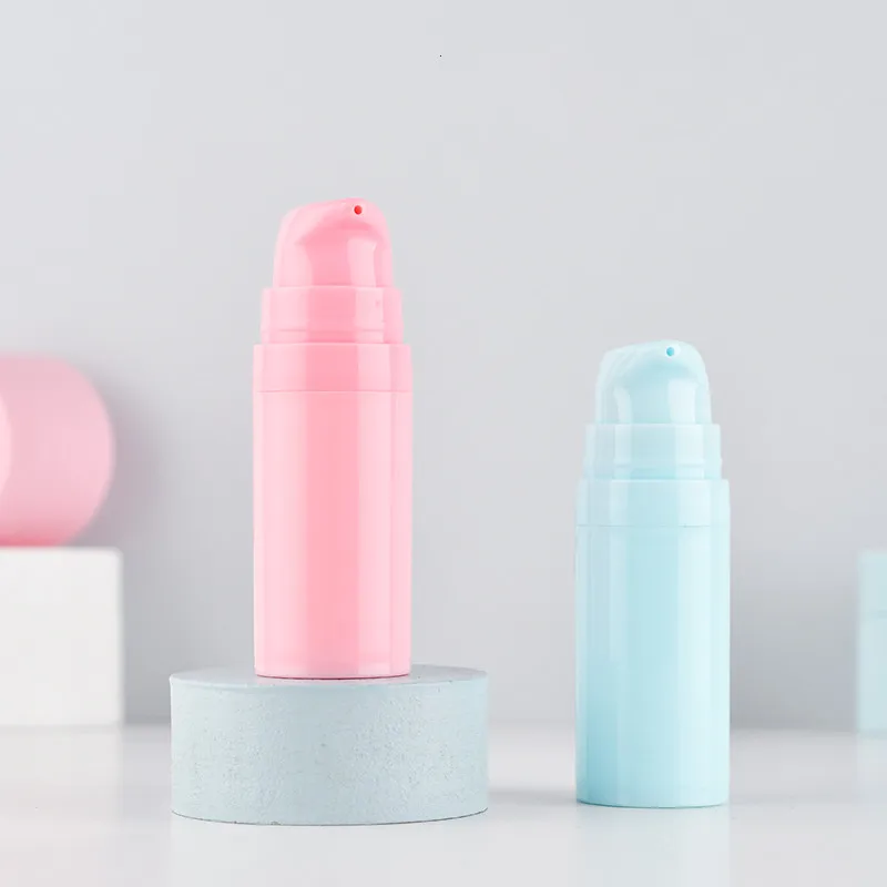 20/50pcs 5ml 10ml 15ml Empty Airless Pump Bottles Mini Lotion Vacuum Cosmetic Containers Women Make up Travel Emulsion Bottle