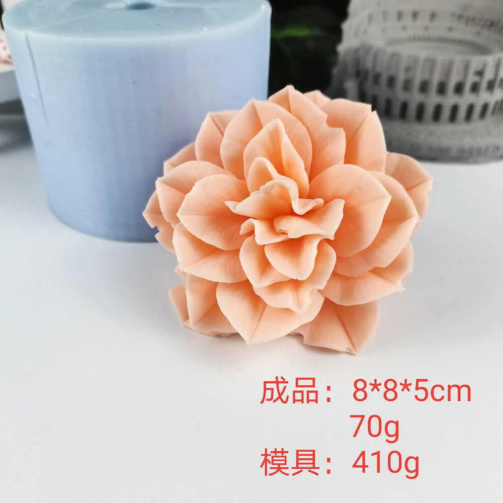 HC0290 PRZY Flowers Molds Silicone Rose Flower Soap Mold Decoration Plant Molds Candle Moulds Bouquet Making Mould