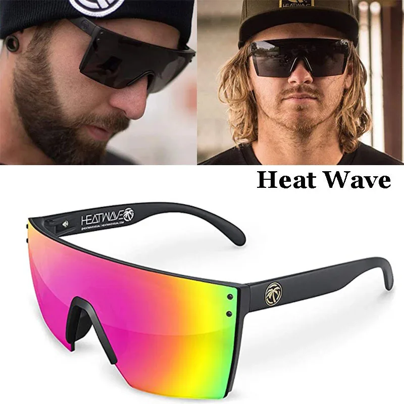 

2021 Fashion Men Luxury Heat Wave Square Pilot Sunglasses For Women Vintage Sport Driving Brand Design Sun Glasses Oculos De Sol