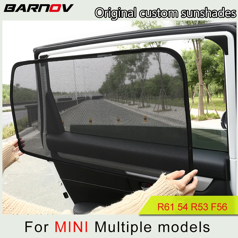 Car Special Magnetic Curtain Window SunShades Mesh Shade Blind Original Custom For MINI Clubman Paceman R61 R54 R53 F56