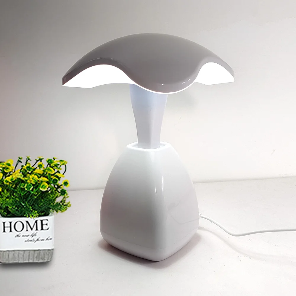 Touch Desk Lamp Mushroom Shape Eye Protection Learning Pluggable Reading Led Studio Light Lamps Study Table Writing Bright Night