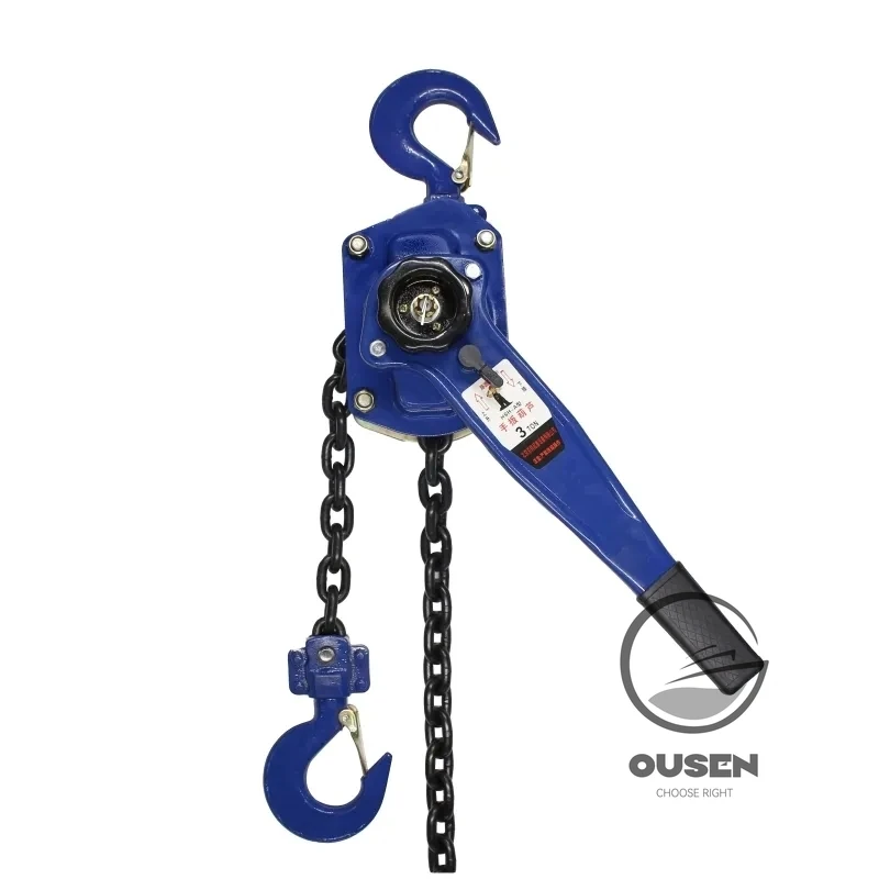 0.75/1T 1.5M Lever Hoist Tightener Hand Hoist Small Lever Hoist Lifting Chain Tensioner Lifting Lever Chain Hoist Lifting Manual