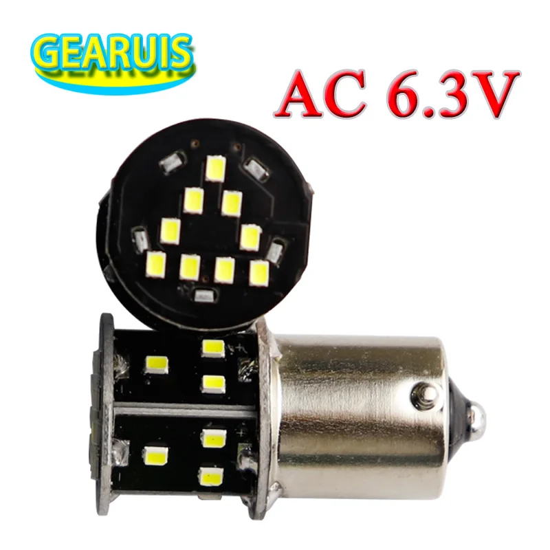 10pcs P21W 1.8W 150MA 7506 AC 6.3V 1156 BA15S   MOTOR motorcycle led Bulb