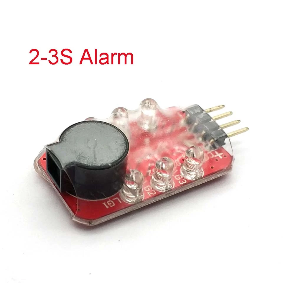 2-3S BB low voltage alarm buzzer electric display Lithium battery electric quantity Single horn