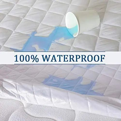 Thick Mattress Pad Waterproof Mattress Protector Breathable Bed Cover Anti Mites & Washable Sheet