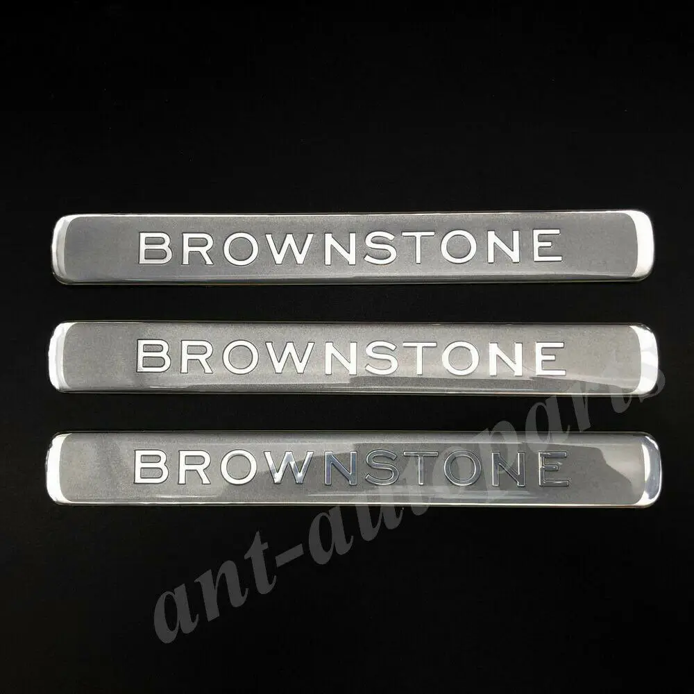 

3x Brownstone Car Trunk Tailgate Emblem Badge Decals Sticker Fit Cruiser 200