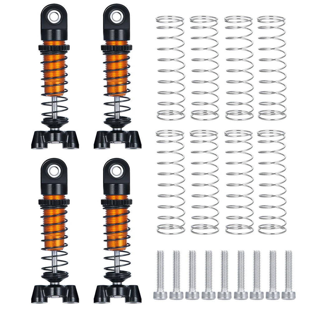 AXSPEED 4PCS Metal Shock Absorber Adjustable Damper for Kyosho Miniz 1/18 Jimny, Miniz-Jeep 1/24 Wrangler RC Car Upgrade Parts