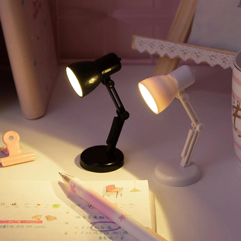 New Exotic Creative Small Book Lamp Bedroom Small Night Light Mini Fold-able Book Clip Lamp Warm Light Eye Protection Table Lamp