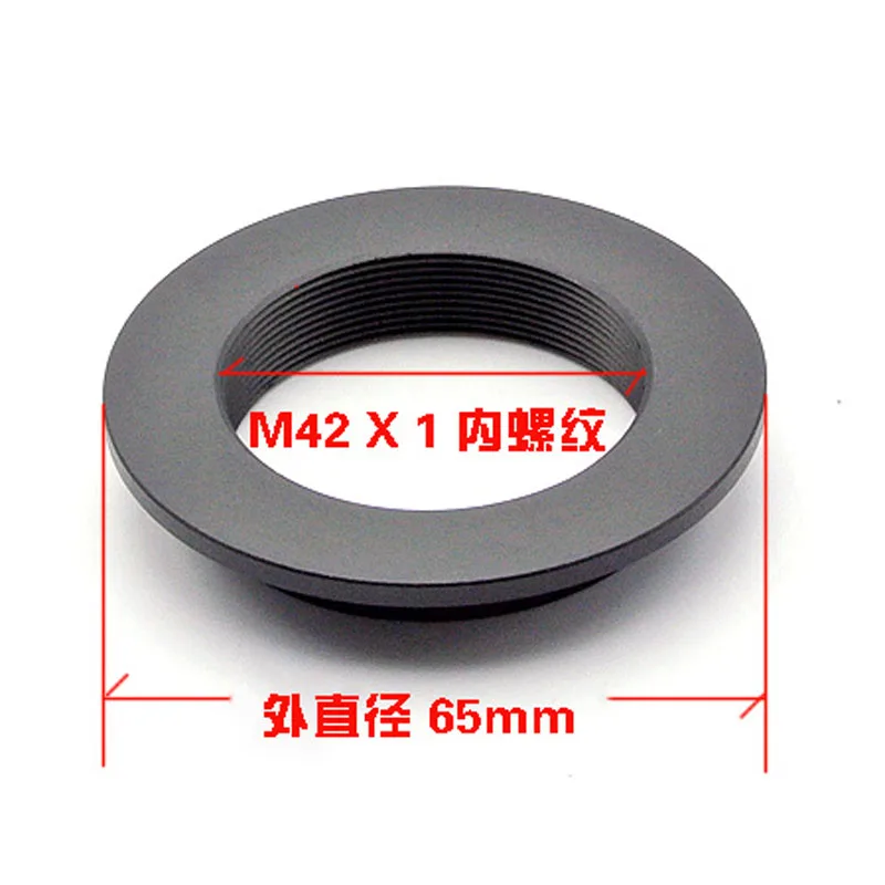 M42-M52 m42 x1 fêmea para m52 x1 rosca macho adaptador de montagem da lente do parafuso com flange